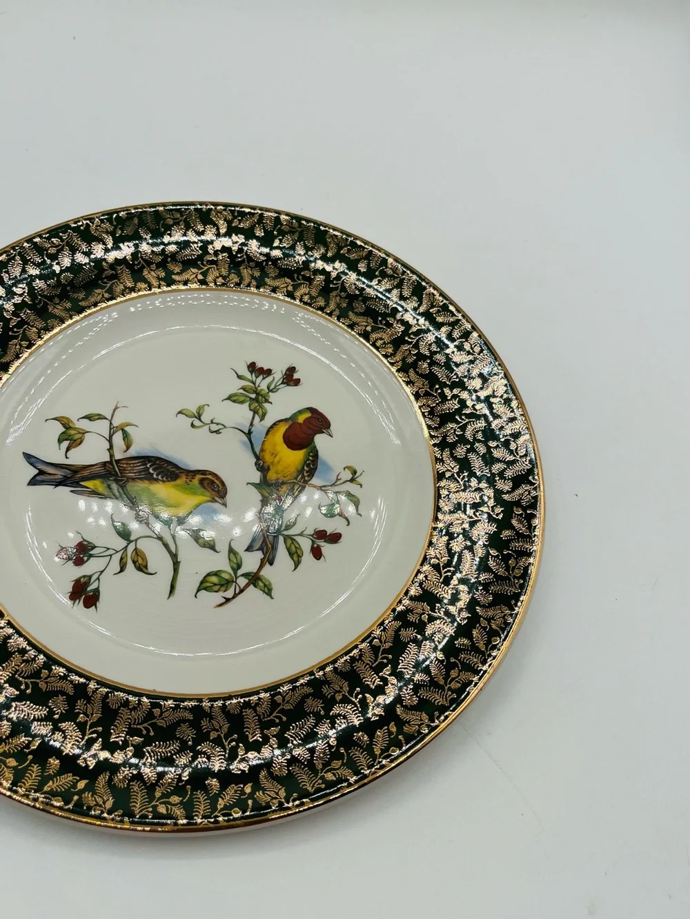 vintage decorative bird Wood & Sons England Plate D 10 Inches